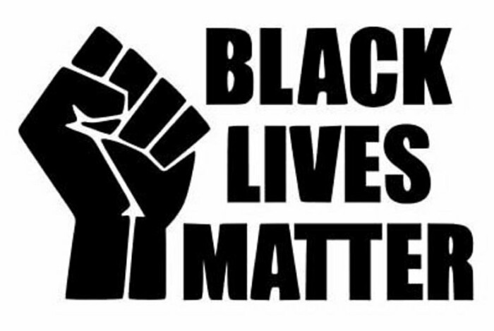 1 BLACK LIVES MATTER FIST BUMPER STICKER