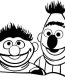 Bert & Earnie Sticker