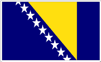 Bosnia & Herzegovina Flag Sticker