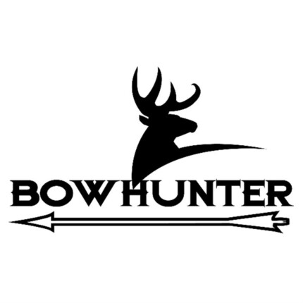 bow hunter deer hunting vinyl die cut decal