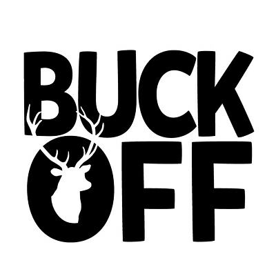 BUCK-OFF-deer-hunting-DIE CUT DECAL