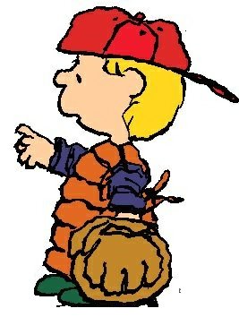 charlie brown baseball sticker 2