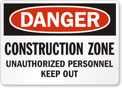 Construction Safety Signs and Labels 12