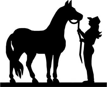Cowgirl and Her Horse Decal