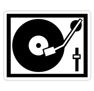 DJ Turntable Sticker