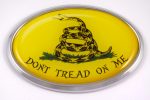 Dont Tread On Me 3D Chrome Emblem