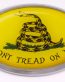 Dont Tread On Me 3D Chrome Emblem