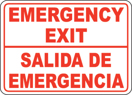 Exit Entrance Signs and Banners 50