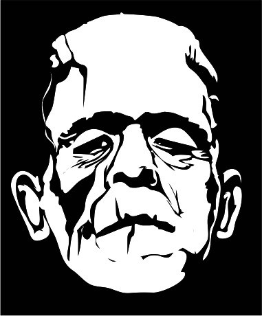 frankenstien zombie scary funny decal