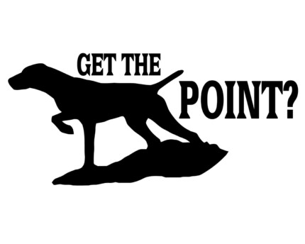 get the point hunting decal