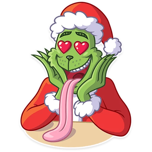 grinch stole christmas_cartoon sticker 7