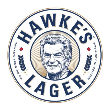 Hawkes_Lager-Logo_Round Beer Sticker