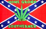 home grown southerner rebel flag sticker