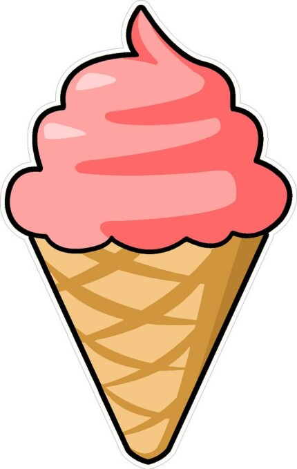 ice cream come sticker 2