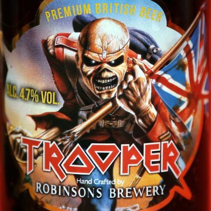 Iron Maiden Beer Bottle Logo Sticker Trooper