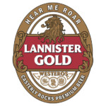 Lannister Gold Game Of Thrones Beer Logo Sticker