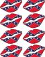 Lips REBEL FILL Vinyl Decals - 8 total