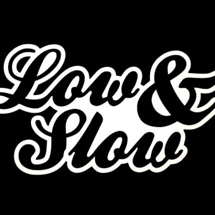 low and slow B&W funny color auto sticker