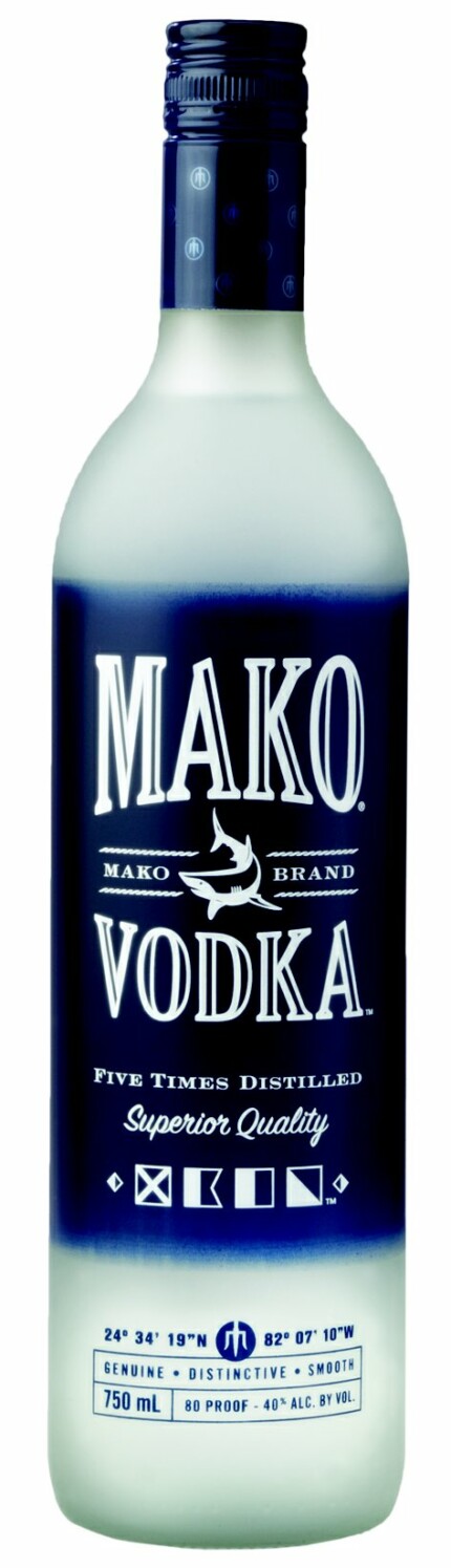 Mako Vodka Bottle Shaped Decal