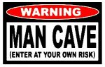 Man Cave Sticker set