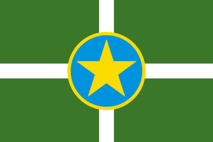 Mississippi Jackson City Flag Sticker