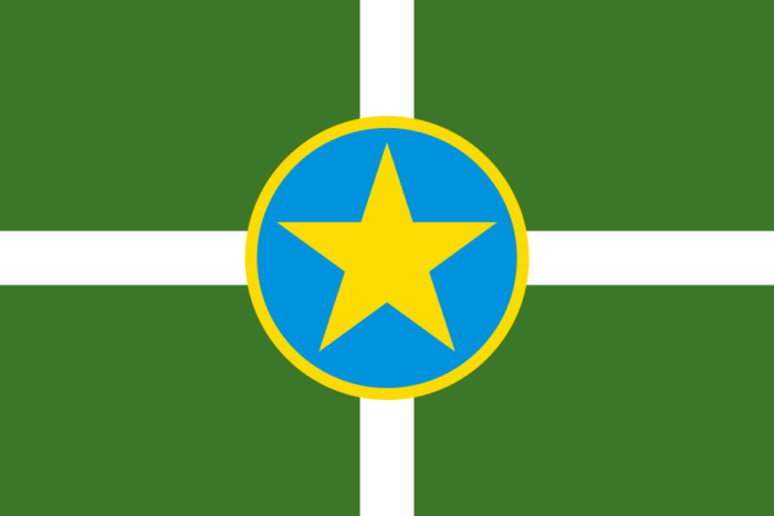 Mississippi Jackson City Flag Sticker