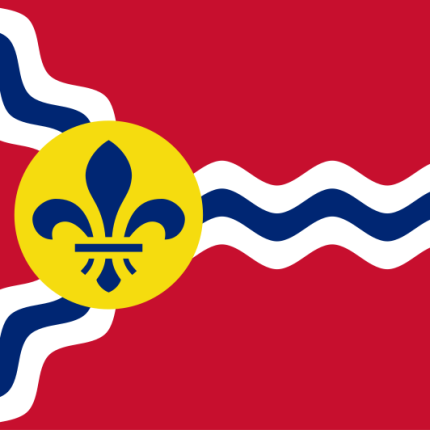 Missouri St Louise City Flag Decal