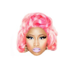 Nicki-Minaj-face band sticker