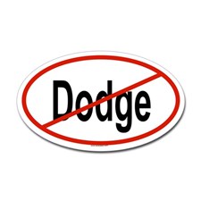 no dodge oval sticker
