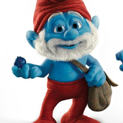papa smurf color movie sticker