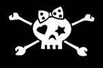 PIRATE GIRL Vinyl Die Cut Decal Sticker