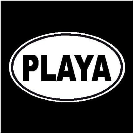 Playa Oval Decal