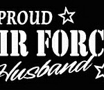 PROUD Military Stickers AIR FORCE HUSBAND