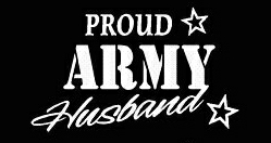 PROUD Military Stickers ARMY HUSBAND