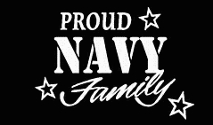 PROUD Military Stickers NAVY FAMILY