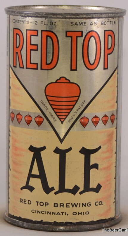 Red Top Ale Beer Can Sticker