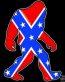 redneck confederate flag sasquatch decal