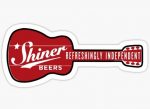 SHINER BEER GUITAR STICKER