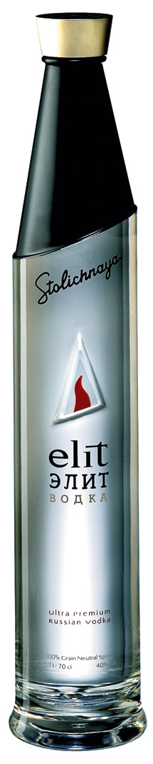 Stoli Elit Russian Vodka Bottle Sticker