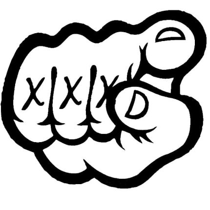 Straight Edge FIST Band Vinyl Decal Stickers