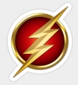 THE FLASH LOGO Scarlet Speeder Sticker