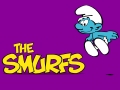 The Smurfs Logo Purple Rectangular Decal