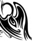 Tribal Bird Diecut Decal