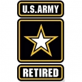 US ARMY RETIRED STICKER