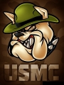 usmc marine tattoo sticker