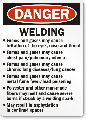 Welding Fumes Danger Sign