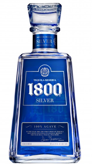 1800 Silver Tequila Bottle Sticker