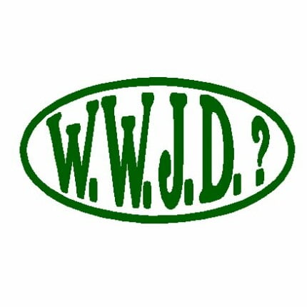 WWJD vinyl decal