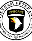 AIRBORN Vietnam Veterans Circular Sticker