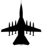 Aircraft Clipart Diecut Decal 33